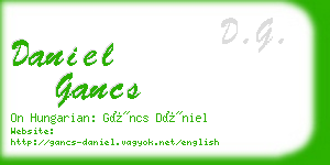 daniel gancs business card